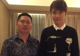 广州华润与明星合影