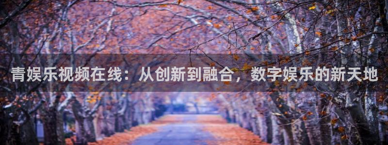 华润娱乐注册链接：青娱乐视频在线：从创新到融合，数字娱乐的新天地