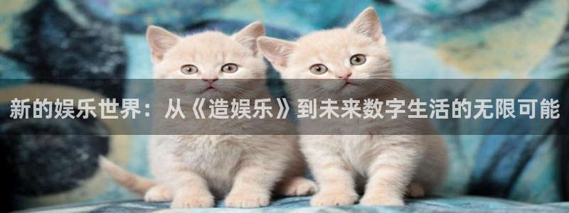 华润娱乐注册链接：新的娱乐世界：从《造娱乐》到未来数字生活的无限可能